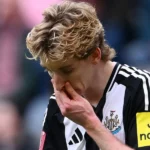 Anthony Gordon Minta Maaf Pada Rekan Setimnya di Newcastle atas Kartu Merah di Liverpool